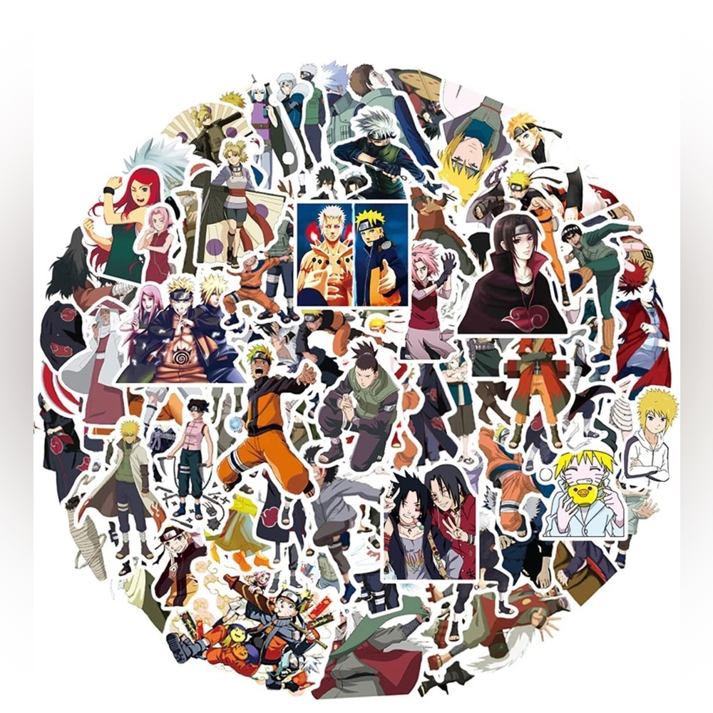 Anime Mixed Stickers[100 Pcs] Vinyl Waterproof Stickers for Laptop Water Bottles